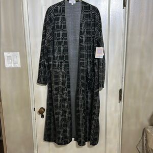 NWT LuLaRoe Black and White Knit Cardigan